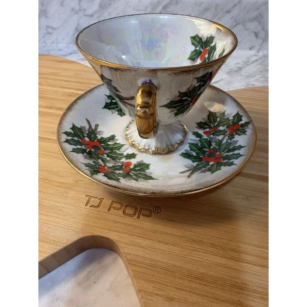 1940’s Ucacgo Japanese Lusterware Tea Cup & Saucer
